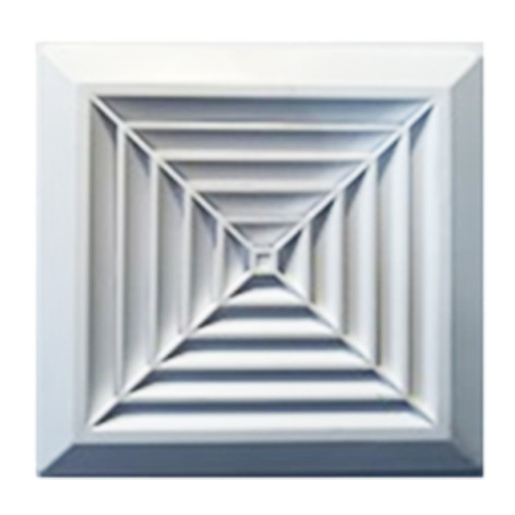 Решетка приточно-вытяжная с сеткой 160*160 с фланцем 125D Космовент ДФ