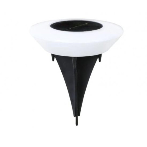 Фонарь садовый  14*12 см на солнечной батарее 300 мАч черно белый Baizheng