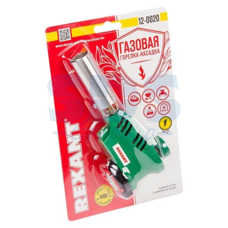 Изображение Горелка газовая пьезо к цанг баллону GT-20 Rexant