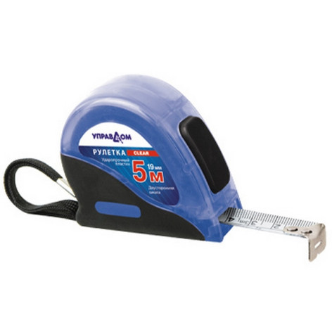 Рулетка  7,5м*25мм Clear Управдом