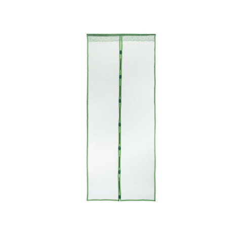 Сетка противомоскитная для дверей 0,9*2,2 м на магнитах Птички зеленый Рыжий Кот