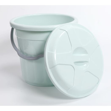 Ведро пластиковое 16 л с крышкой пластиковая ручка в ассортименте Baizheng