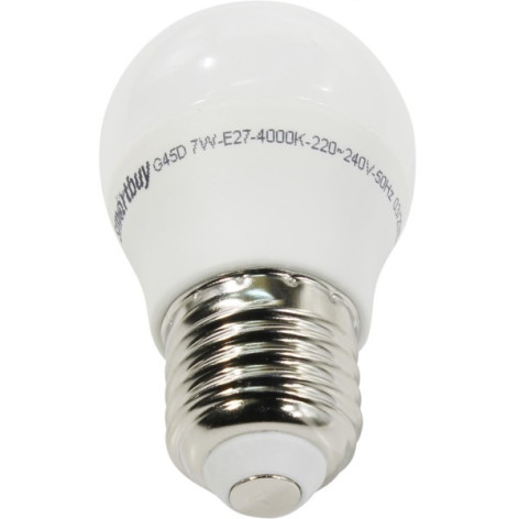 *Лампа светодиодная Е27  7Вт 4000К (Диммер) G45D (10/100) Smartbuy