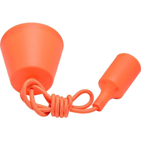 *Подвес с патроном E27, 1 м, оранжевый