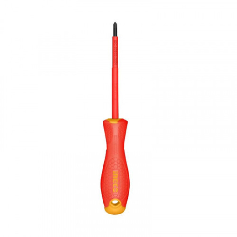 Отвертка Диэлектрик крест PH 2х100мм до 1000В INGCO HISD81PH2100 INDUSTRIAL