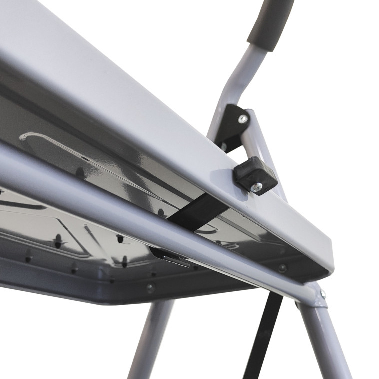 Изображение Стремянка  2 широкие ступени 87*48*47см вес 5,5кг сталь до 150кг Baizheng