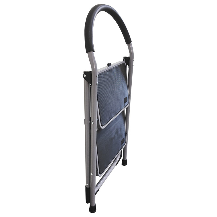 Cнимок Стремянка  2 широкие ступени 87*48*47см вес 5,5кг сталь до 150кг Baizheng