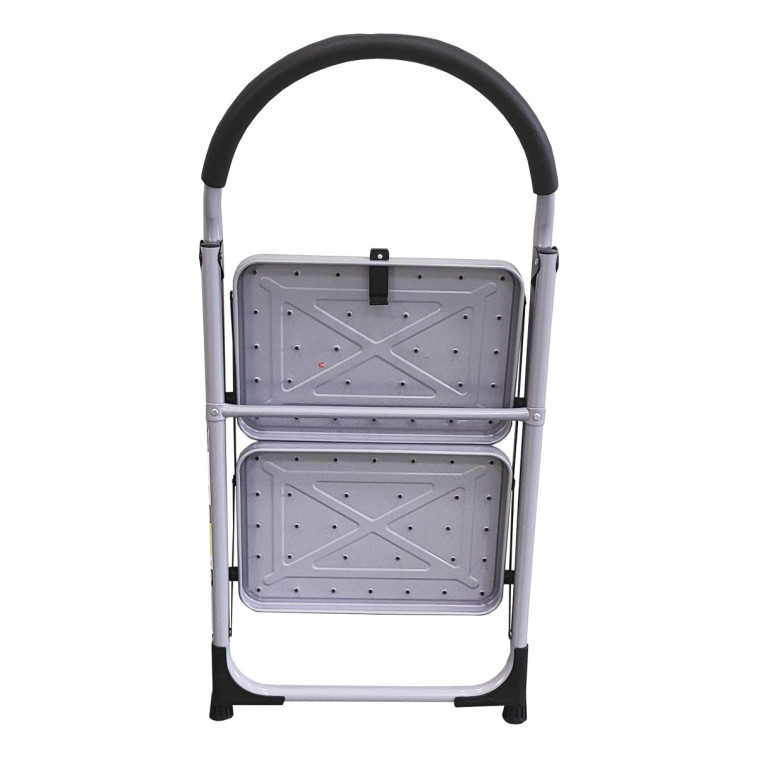 Рисунок Стремянка  2 широкие ступени 87*48*47см вес 5,5кг сталь до 150кг Baizheng