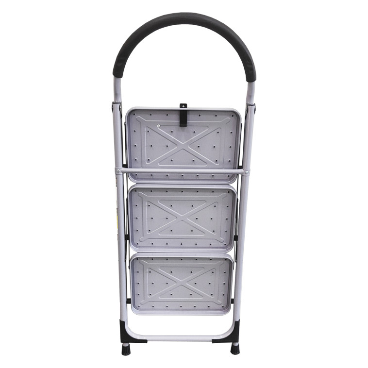 Рисунок Стремянка  3 широкие ступени 110*64*47см вес 7,5кг сталь до 150кг Baizheng