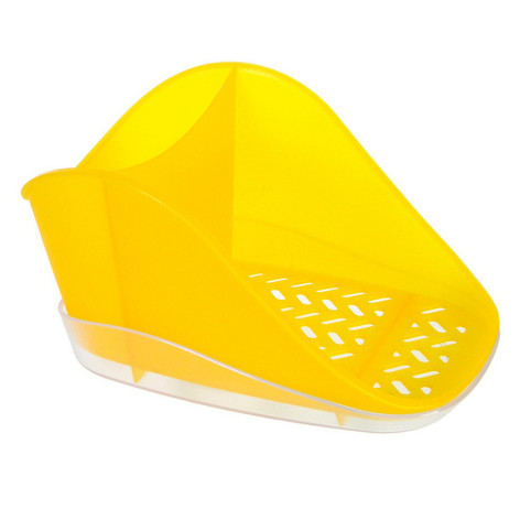 Подставка пластиковая для моющего средства и губки 190*127*102 мм лимон Teo plus Berossi