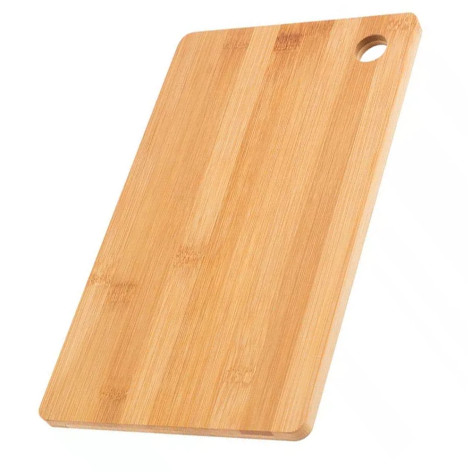 Доска бамбуковая разделочная 30*19*1 см с отверстием для подвешивания Бамбуковый лес Mallony