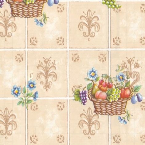 Пленка самоклеящаяся 8100 корзина с фруктами 0,45*8м