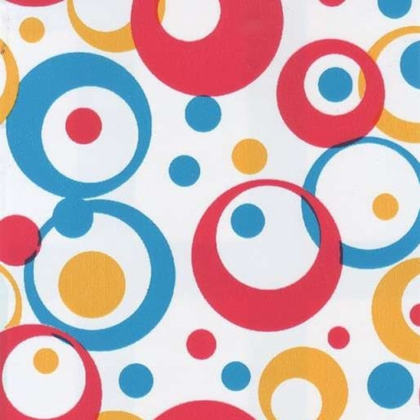 Пленка самоклеящаяся 8270 круги красно-синие 0,45*8м