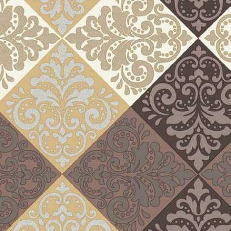 Клеенка ПВХ нетканая основа 1,37*20 м матовая повышенной плотности рис D8039-1 Grace