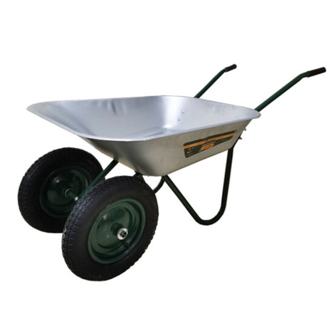 Тачка садовая двухколесная 85л 200 кг колеса пневматические 3.00/3.25-8 втулка 20 GROWER NEW