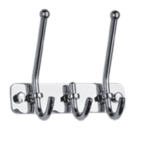 Крючки на планке A161-3 хром 3 крючка