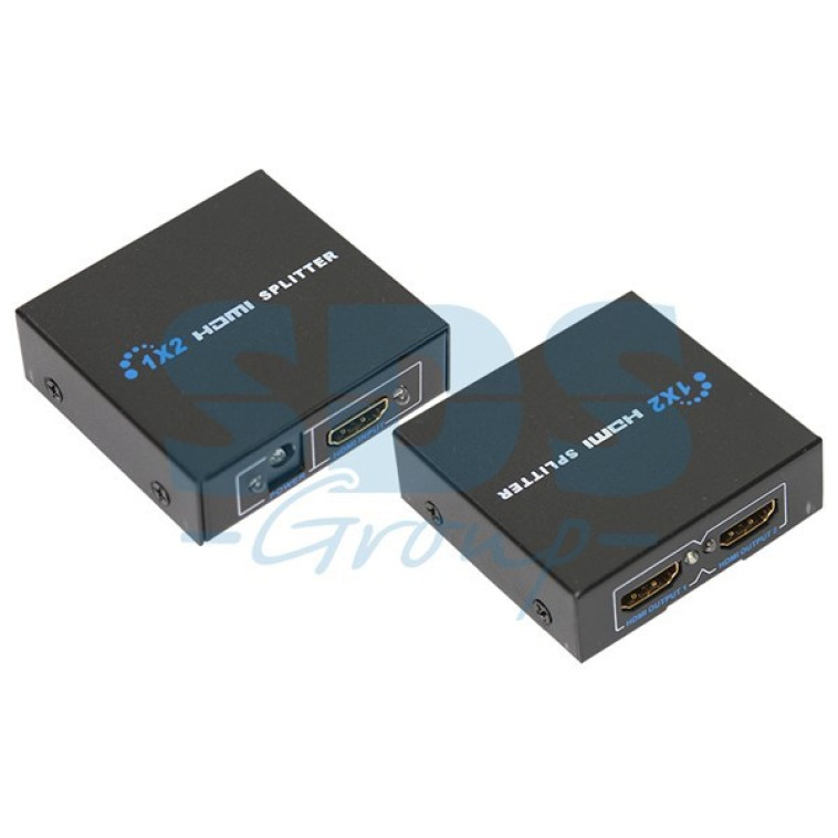 Делитель гнездо HDMI на 2 гнезда HDMI, металл  REXANT