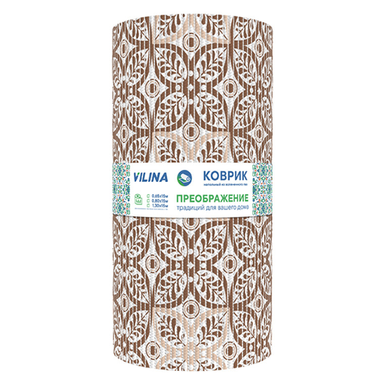 Фото Коврик для ванной ПВХ 0,65*15м ПРЕОБРАЖЕНИЕ 205PT-brown