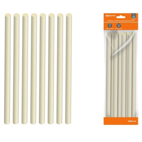 Стержни клеевые 11,3мм*300мм 8шт Алмаз TDM Стержни клеевые 11,3мм*300мм 8шт Алмаз TDM