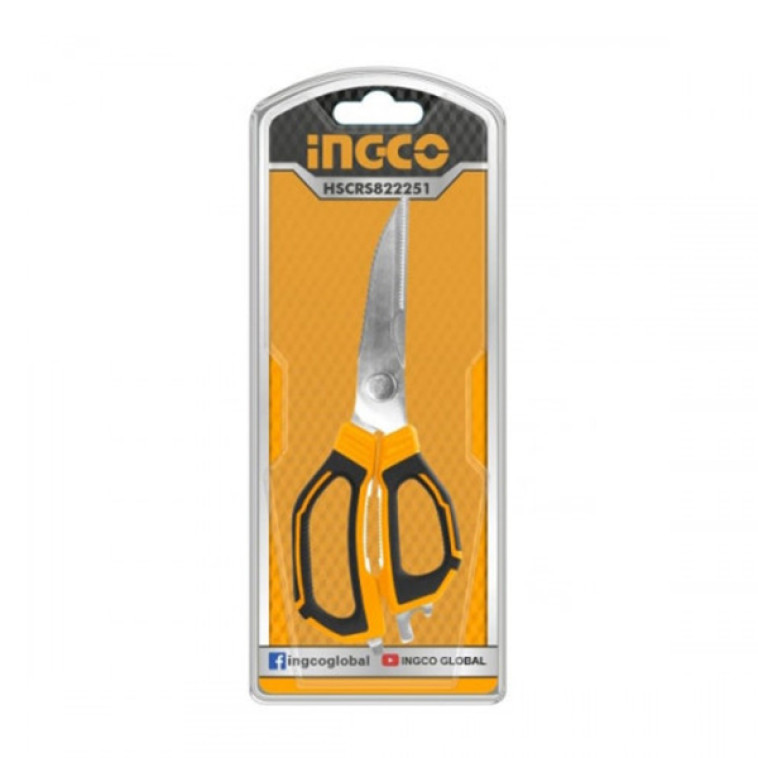 Фото Ножницы кухонные 225 мм INGCO HSCRS822251