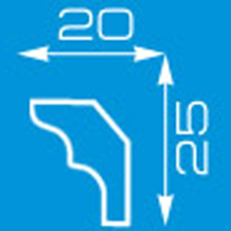 Изображение Плинтус инжекционный 12001 1,3м 20х25см Формат