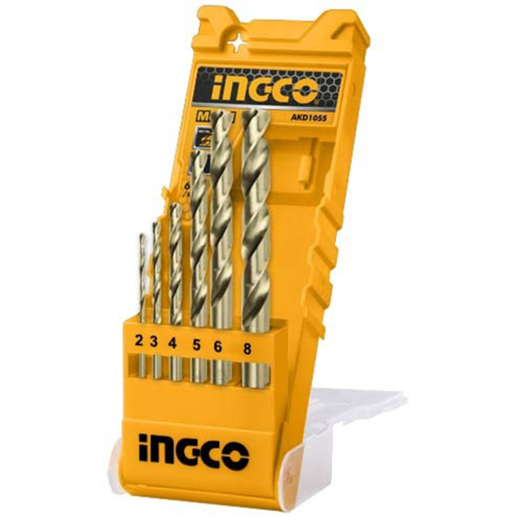 Набор сверел по металлу  6 шт. (2.3.4.5.6.8) INGCO AKD1055