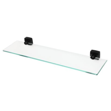 Полка стеклянная навесная для ванной 4,4*14,2*52 черный BZ-KD24 (10) Baizheng