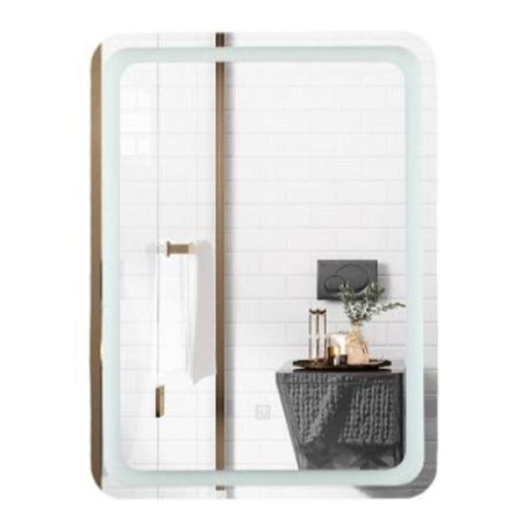 Фото Зеркало 60*80 см с LED подсветкой в ванную комнату CU-DJ010 (Bay)