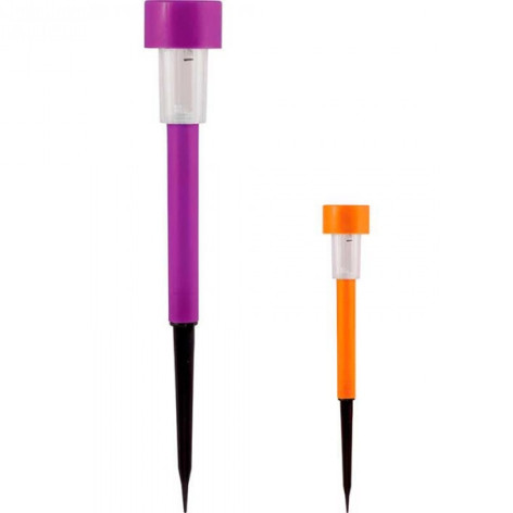 Фонарь садовый P-03 цветной (пластик), высота 29,5см, диаметр 4,5*4,5см