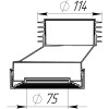 Мини картинка Манжета д/унитаза эксц. 40мм жесткий (40) M0420-36-MR