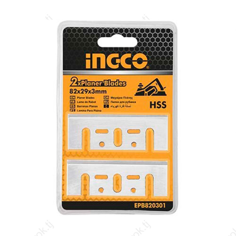 Нож для рубанка 82*29*3.0mm сталь HSS INGCO EPB820301