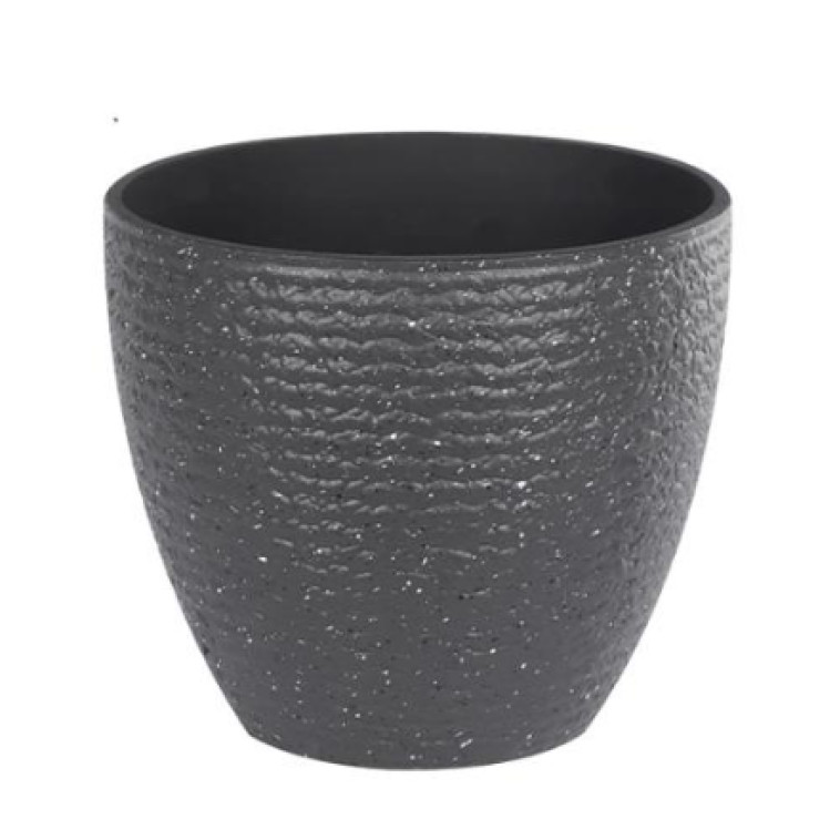 Горшок пластиковый 10,3 л 27*25*23 см черный Baizheng