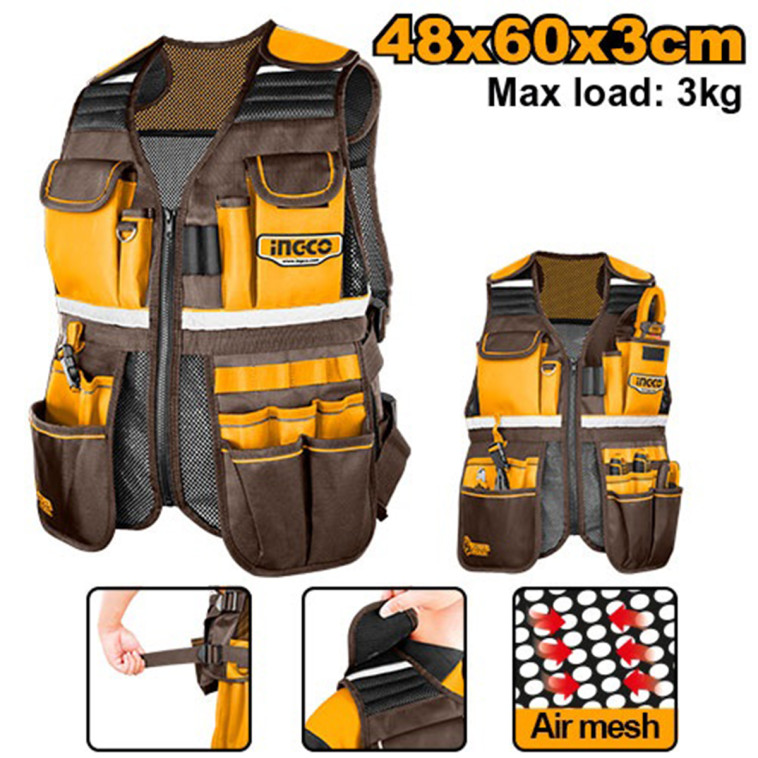 Жилет для инструмента 48х60х3 см, 3кг INGCO HTVT09028 INDUSTRIAL