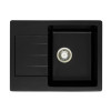 Мини фото Мойка кухонная гранитная G-016 антрацит (прямоуг) 640х495х190 мм Granicom