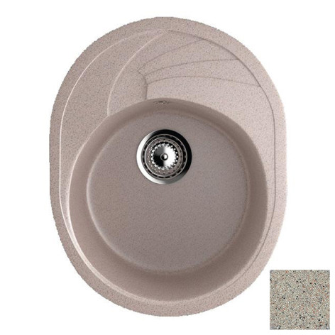 Мойка кухонная гранитная GS8 песочная (прямоуг) 570*465