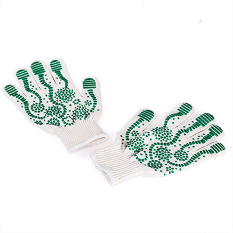 Перчатки  х/б с ПВХ Восторг белые Перчатки  х/б с ПВХ Восторг белые