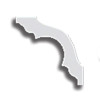 Мини картинка Плинтус экструзионный АК-35 2,0м 32х32мм Антарес