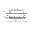 Мини изображение *Ручка скоба декоративная мод.4  320 черный (10) D