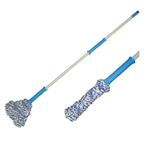 Швабра для пола  с насадкой из микрофибры  125см MopM6  Рыжий кот