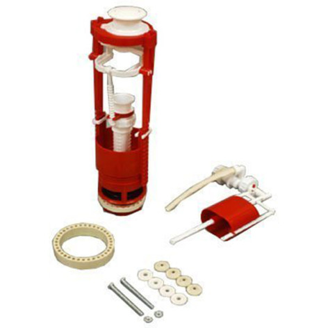 Арматура для унитаза РБМ универсальная, кнопка бок.подв., белая (20) АС-16.1