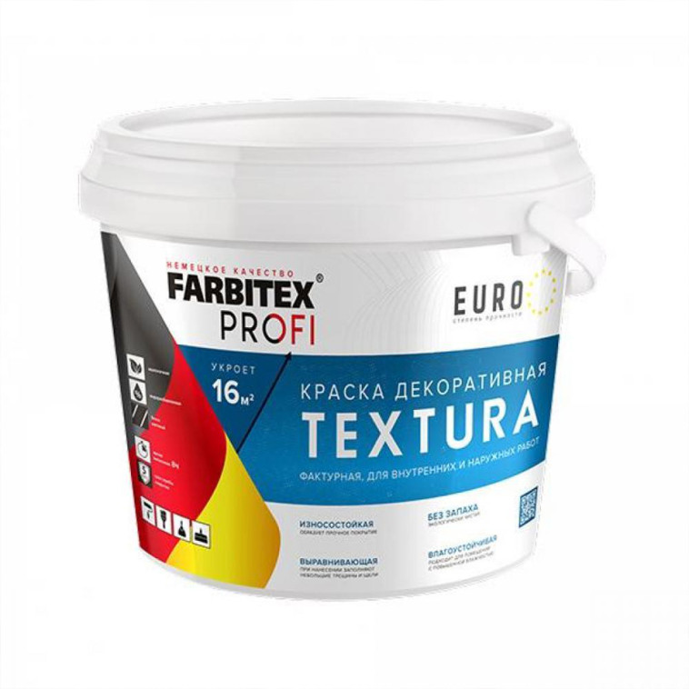 Фото №1 Краска акрл.фактурная Textura  3,5кгFARBITEX ПРОФИ