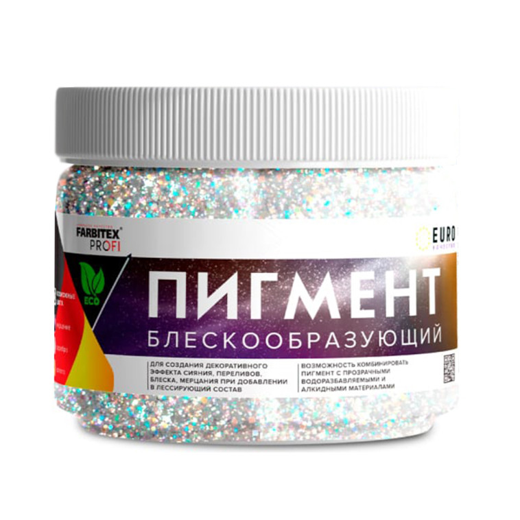 Фото Пигмент мерцание 0,05кг блескообразующий для лессирующих составов FARBITEX PROFI