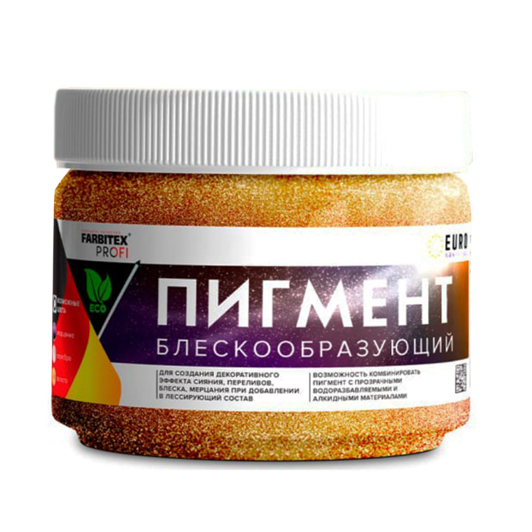 Фото Пигмент золото 0,05кг блескообразующий для лессирующих составов FARBITEX PROFI