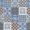 Мини фото Коврик для ванной ПВХ 0,80*15м ПРЕОБРАЖЕНИЕ 225PT-orange-blue