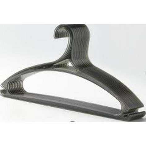 Вешалка пластиковая для одежды 41*21,5*1 см прозрачный микс BZ-2104 Baizheng