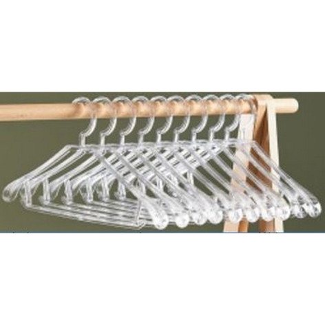 Вешалка пластиковая для одежды 42*22*1,4 см прозрачный BZ-20107 Baizheng