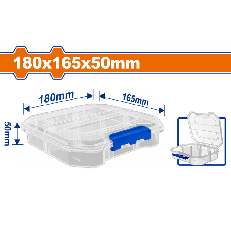 Органайзер прозрачный 180х165х50 мм WADFOW WTB8341