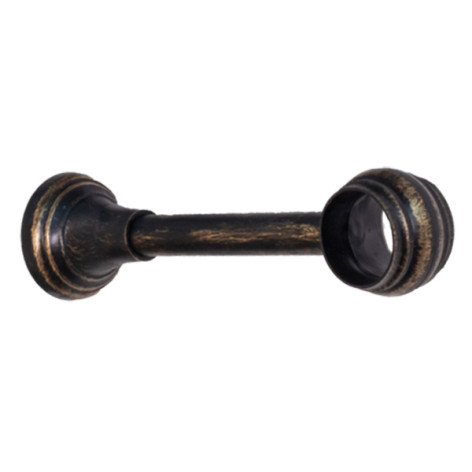 Кронштейн Элегантс черный с золотом 28мм Дубрава