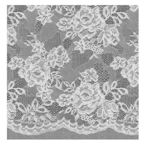 Клеенка ПВХ нетканая основа 1,4*20 м кружева на сером рис 065E Dekorama