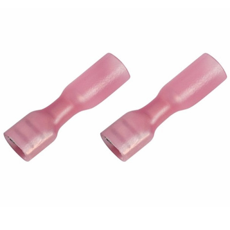 Клемма плоская изолированная термоусаживаемая гнездо 6.6мм кв REXANT